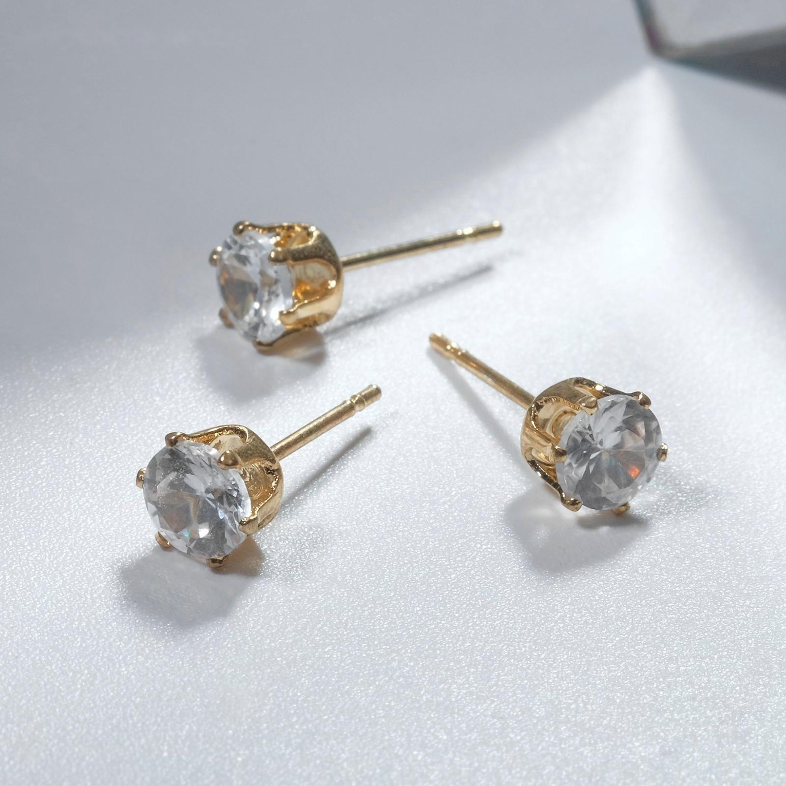 Пусеты в коробочке набор 12 пар 