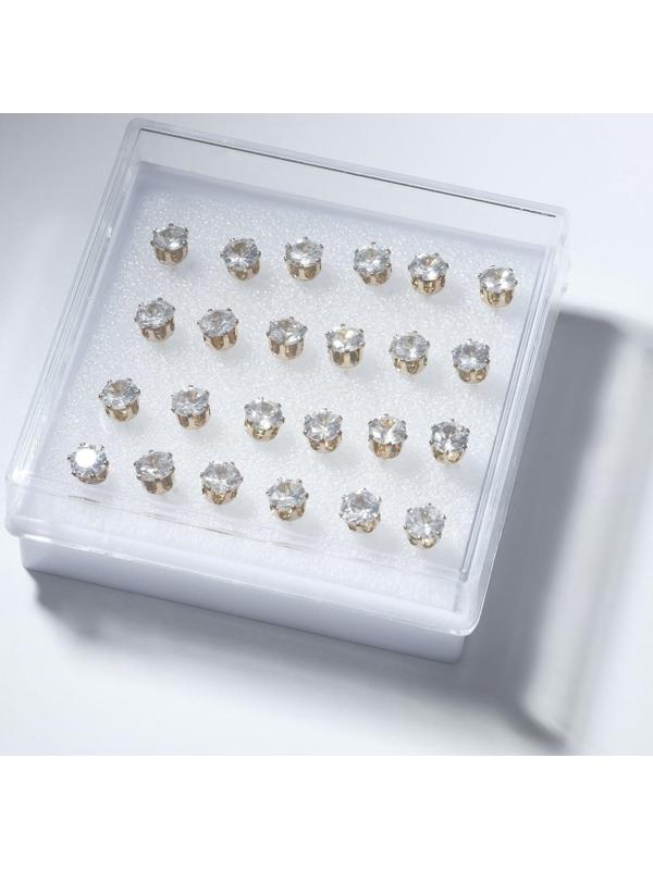 Пусеты в коробочке набор 12 пар 