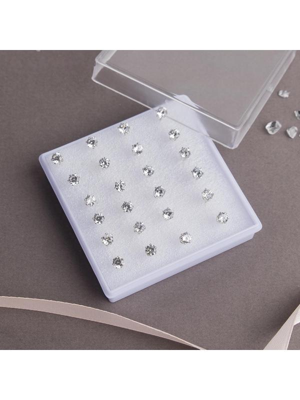 Пусеты в коробочке набор 12 пар 