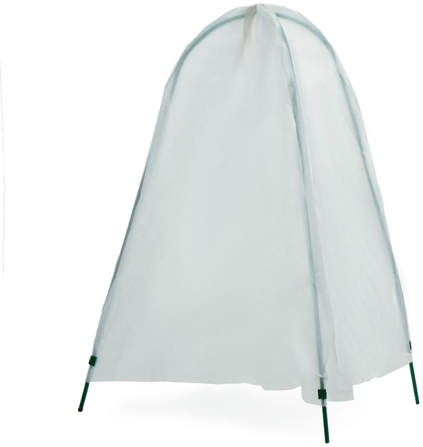 Набор для укрытия растений: металлический каркас, 100 × 65 см, спанбонд с УФ-стабилизатором, плотность 60 г/м²