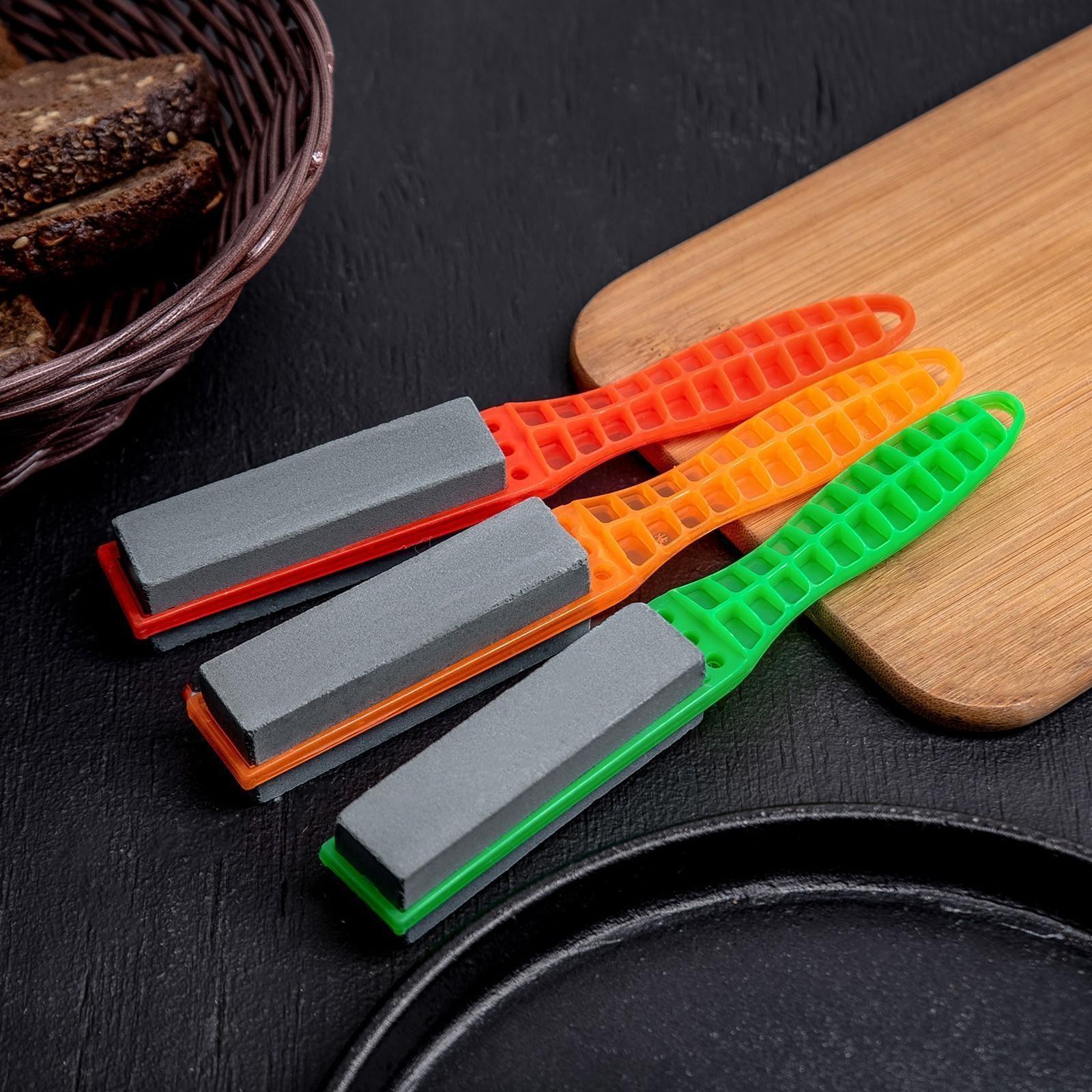 Точилка для металлических ножей с ручкой Доляна, 19×2,5 см