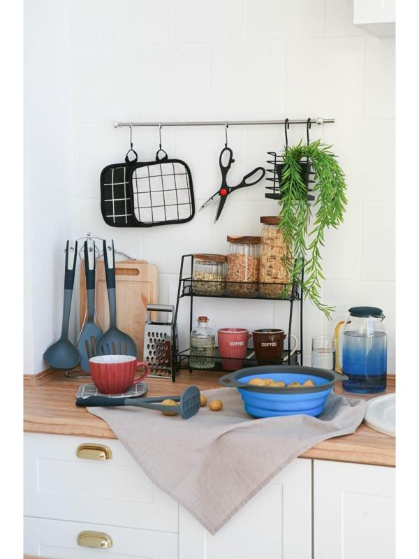 Дуршлаг складной Доляна «Компакт», d=24,3 см, цвет МИКС