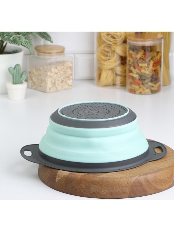 Дуршлаг складной Доляна «Компакт», d=24,3 см, цвет МИКС