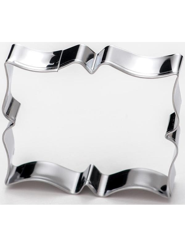 Набор форм для вырезания печенья «Рамка для пожелания», 4 шт, цвет хромированный