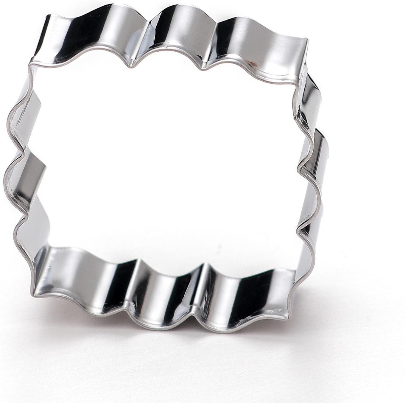 Набор форм для вырезания печенья «Рамка с орнаментом», 4 шт, цвет хромированный