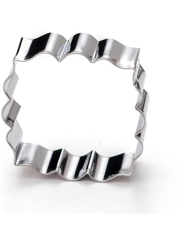 Набор форм для вырезания печенья «Рамка с орнаментом», 4 шт, цвет хромированный