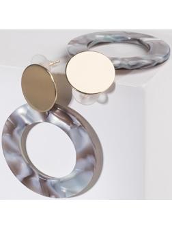 Серьги пластик 