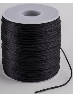 Шнур нейлоновый на бобине d=1мм L=100м, цвет чёрный