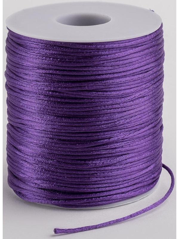 Шнур нейлоновый на бобине d=1мм L=100м, цвет фиолетовый
