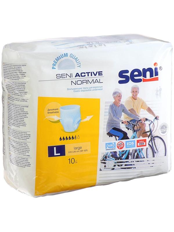 Трусы впитывающие для взрослых Seni ACTIVE NORMAL large по 10 шт.