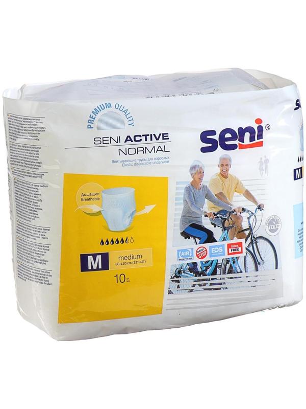 Трусы впитывающие для взрослых, Seni ACTIVE NORMAL medium, по 10 шт.