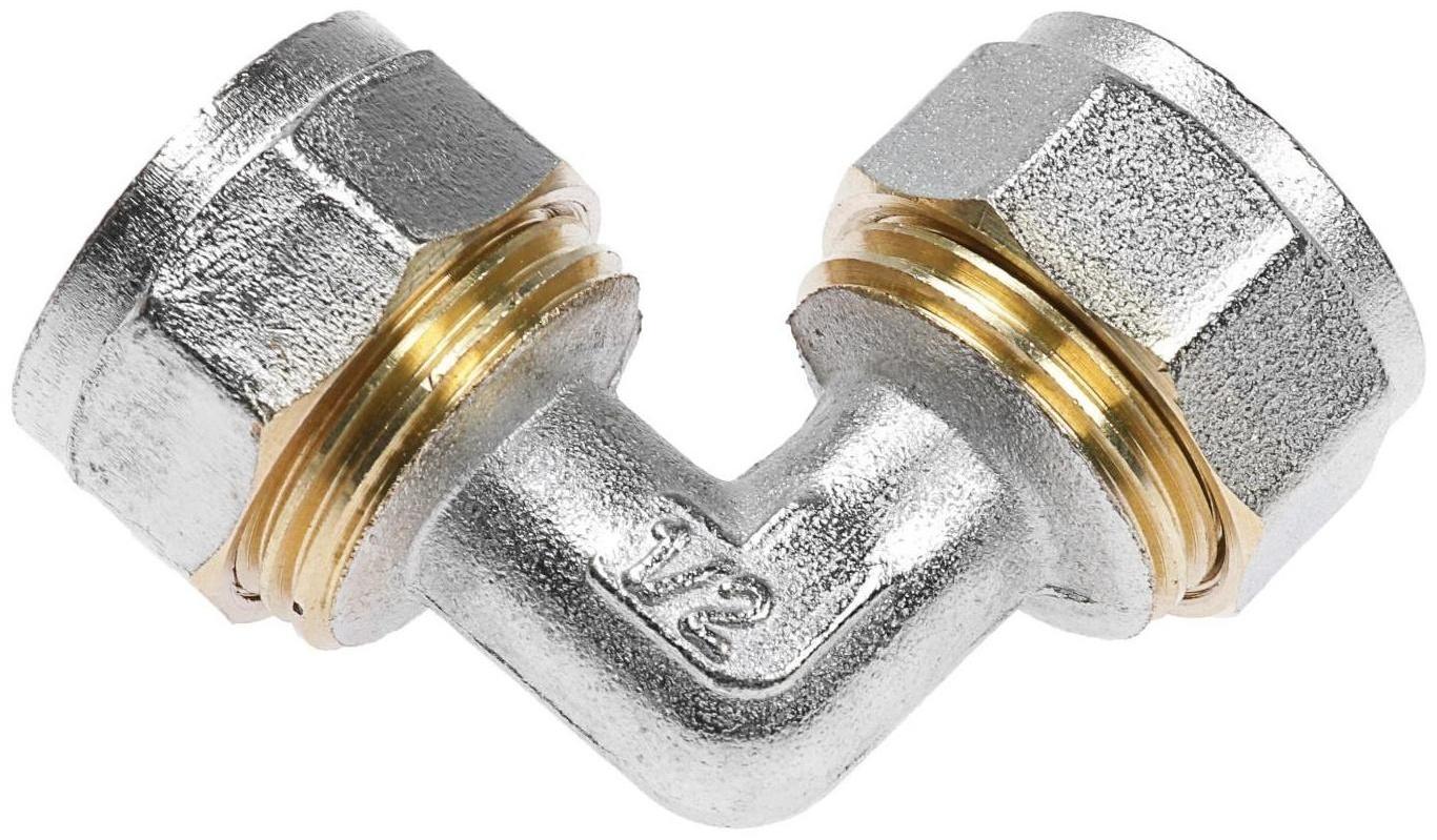 Уголок OTMO, обжимной, 16 мм, латунь