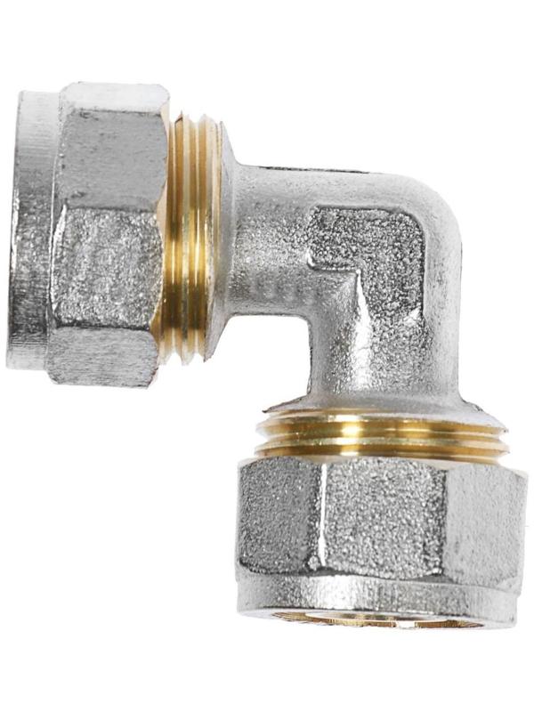 Уголок OTMO, обжимной, 16 мм, латунь