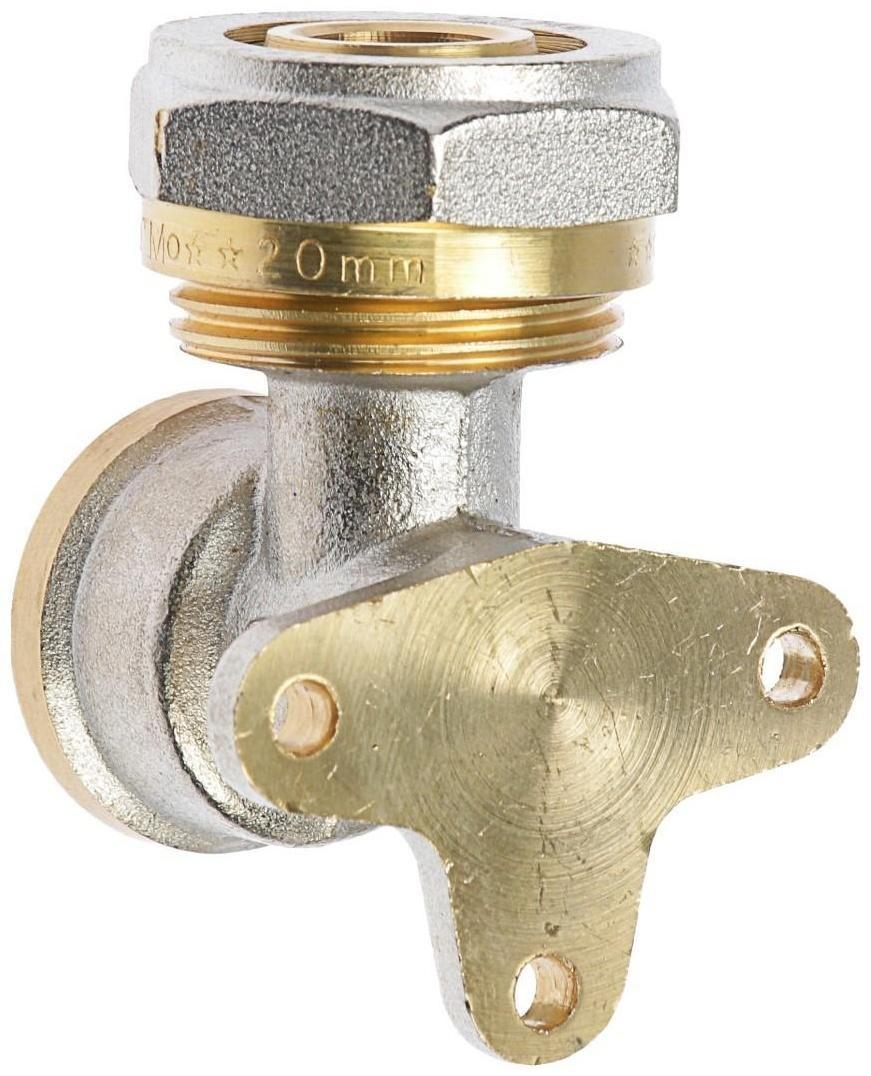 Уголок OTMO, обжимной, с крепежом, 20 мм х 1/2