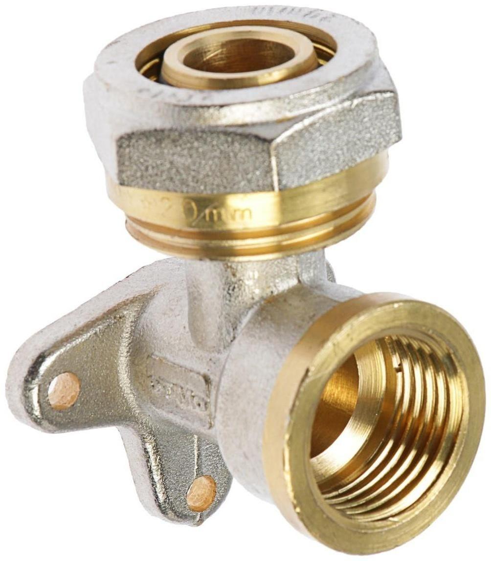 Уголок OTMO, обжимной, с крепежом, 20 мм х 1/2