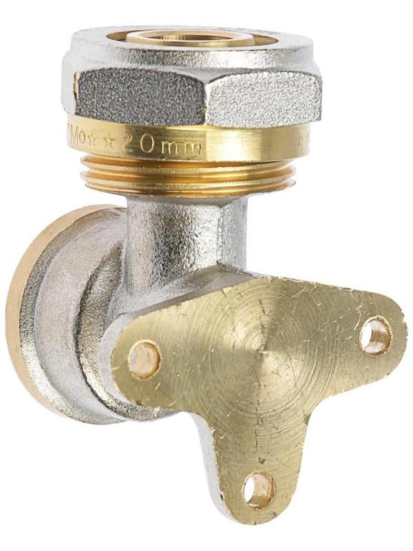 Уголок OTMO, обжимной, с крепежом, 20 мм х 1/2