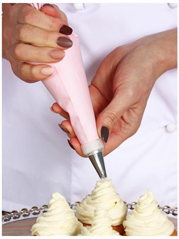 Кондитерский мешок «Алирио», 25,2×15,2 см, цвет розовый