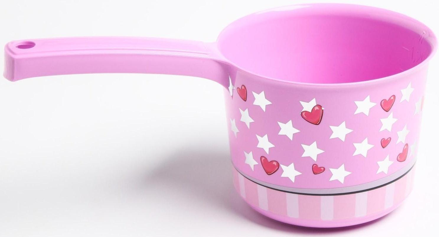 Ковш для купания и мытья головы, детский банный ковшик, хозяйственный 1,5 л., ДЕКО, «Единорог»