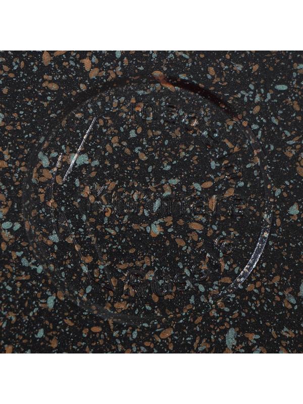 Сковорода-гриль квадратная Granit ultra, 28×28 см, съёмная ручка, стеклянная крышка, антипригарное покрытие, цвет чёрный