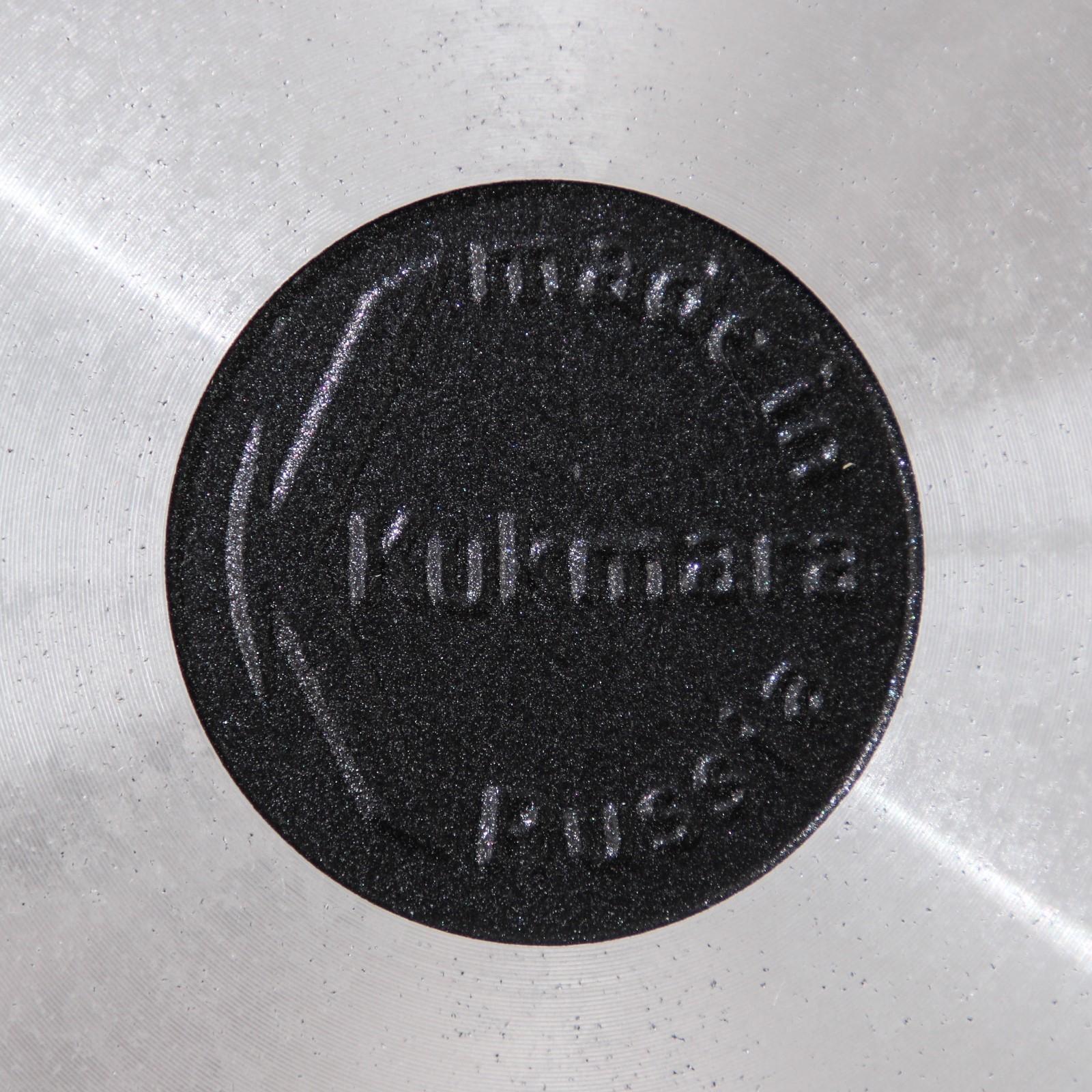 Сковорода, d=24 см, съёмная ручка, стеклянная крышка, антипригарное покрытие, цвет тёмный мрамор