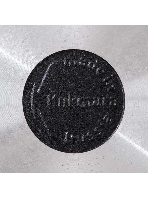 Сковорода, d=24 см, съёмная ручка, стеклянная крышка, антипригарное покрытие, цвет тёмный мрамор