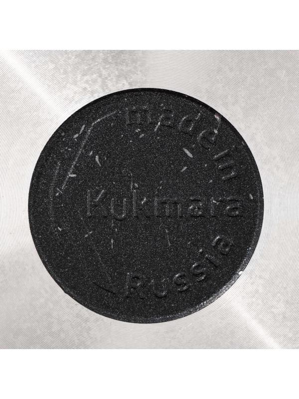 Сковорода, d=26 см, пластиковая ручка, стеклянная крышка, антипригарное покрытие, цвет тёмный мрамор