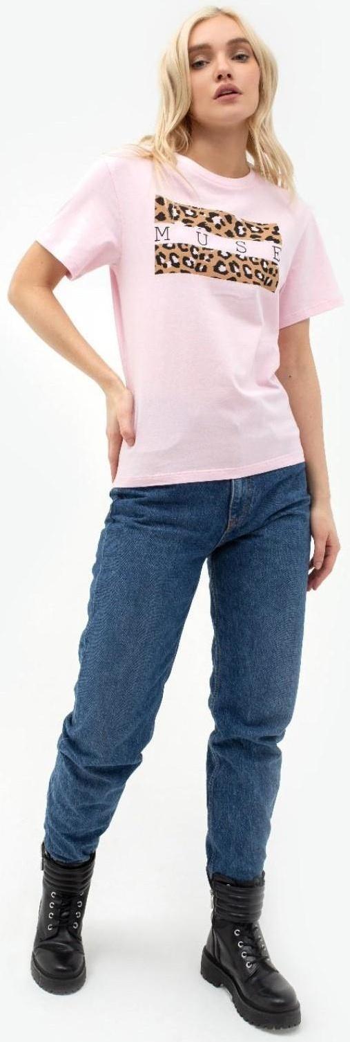 Футболка женская KAFTAN Muse, цвет розовый, размер 40-42