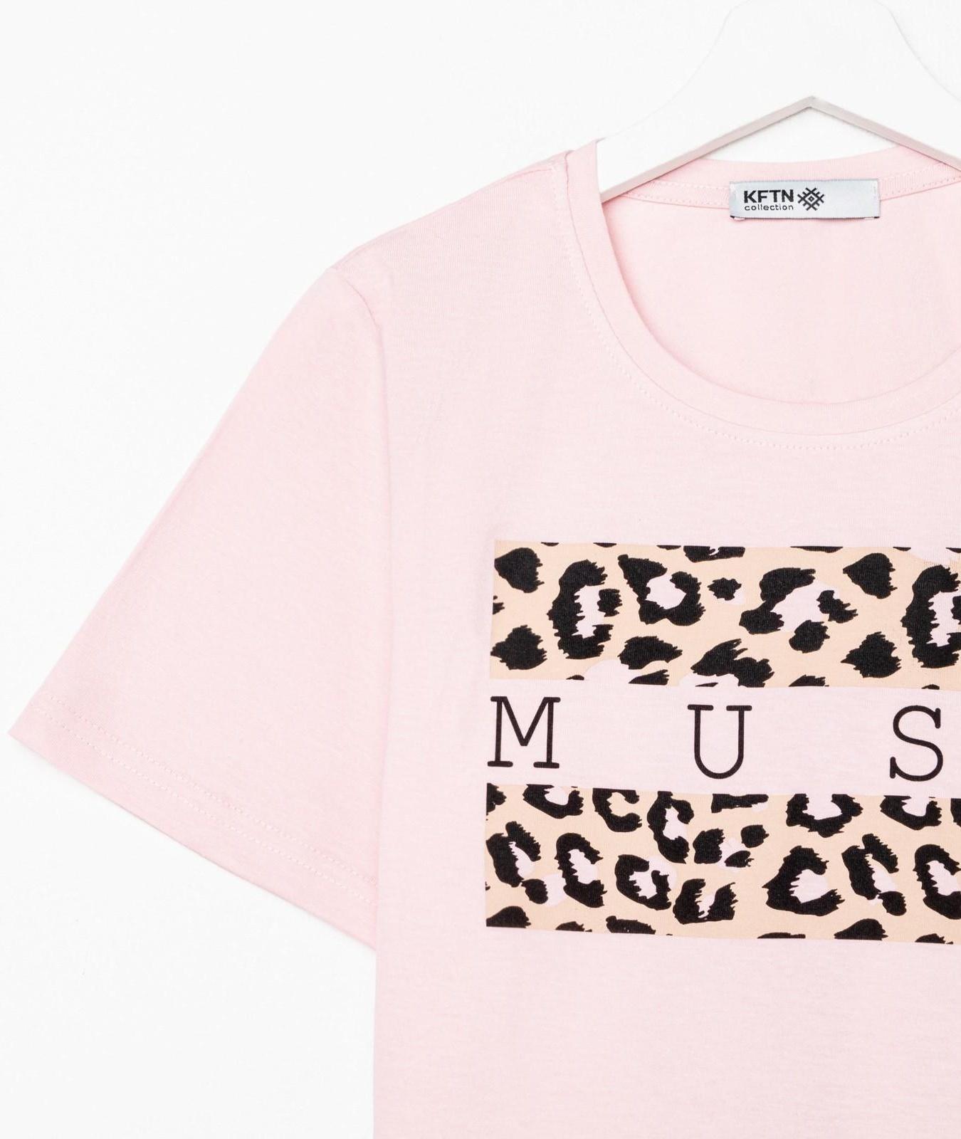 Футболка женская KAFTAN Muse, цвет розовый, размер 40-42