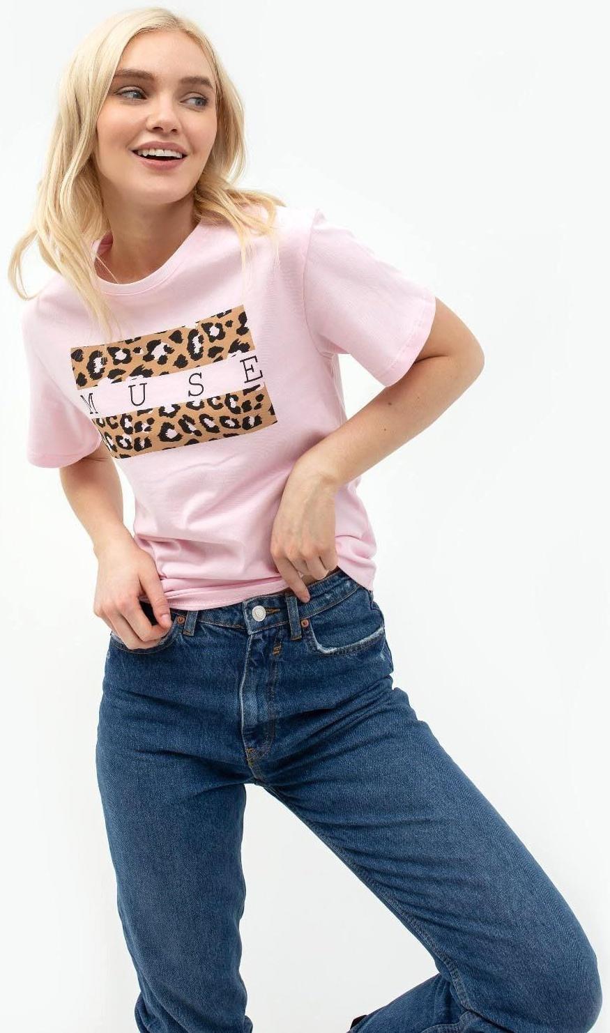 Футболка женская KAFTAN Muse, цвет розовый, размер 40-42