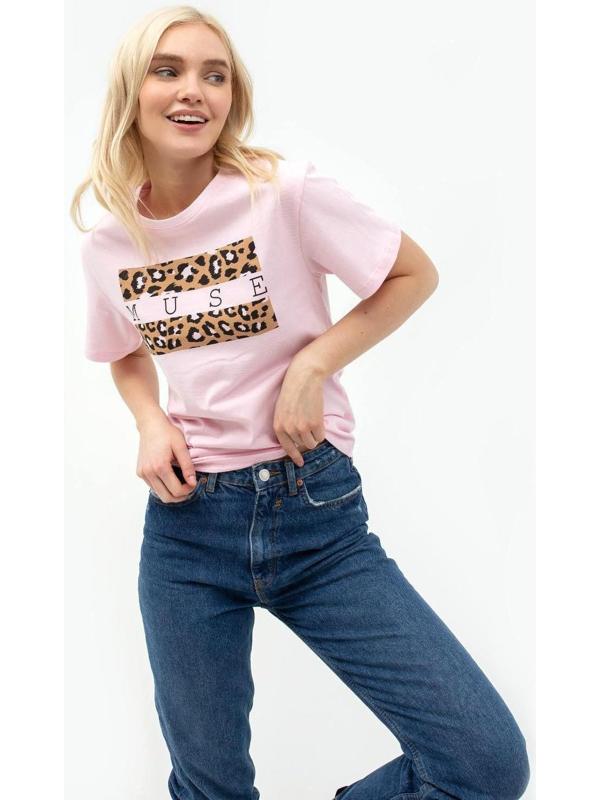 Футболка женская KAFTAN Muse, цвет розовый, размер 40-42