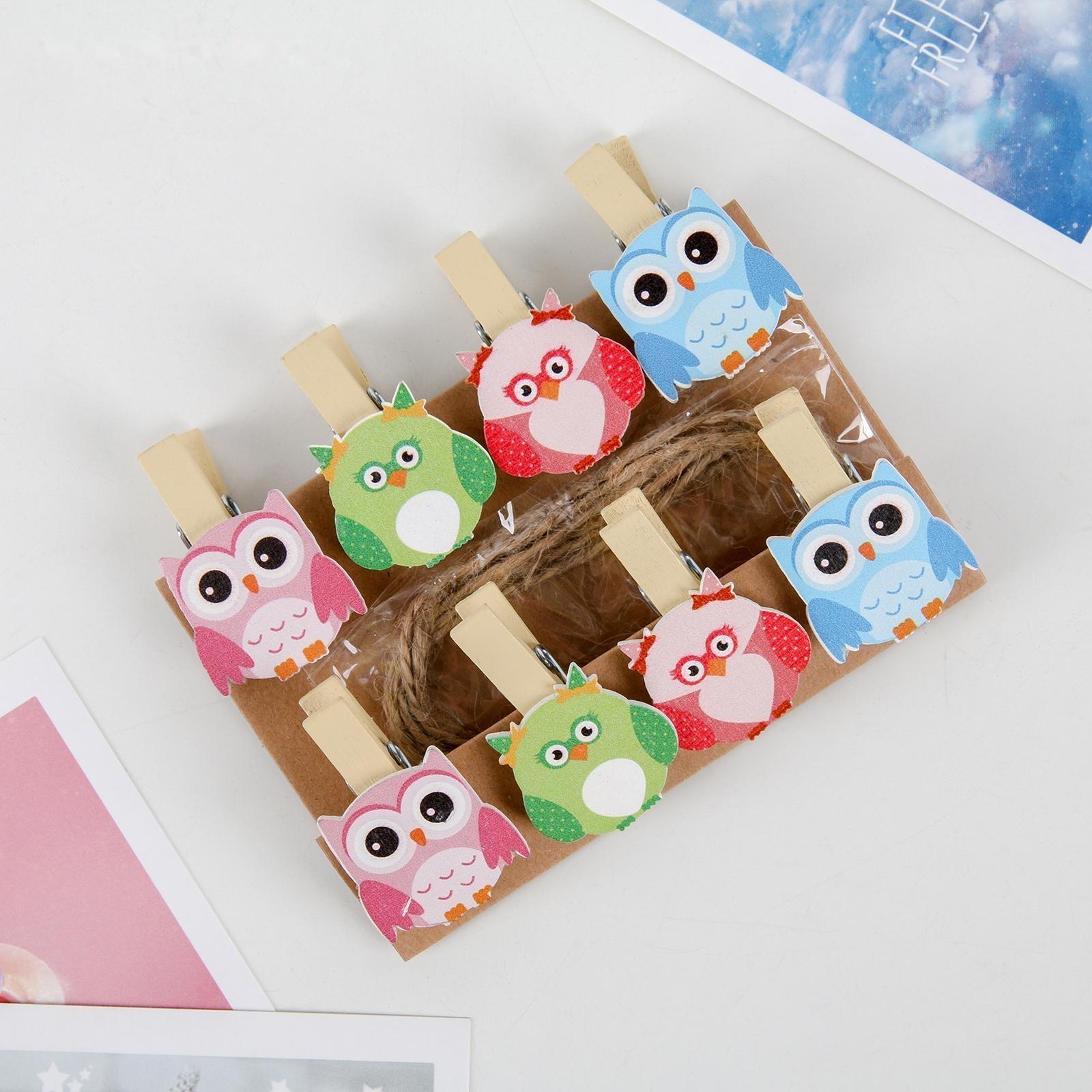 Прищепки «Совушки», 3,6 см, 8 шт