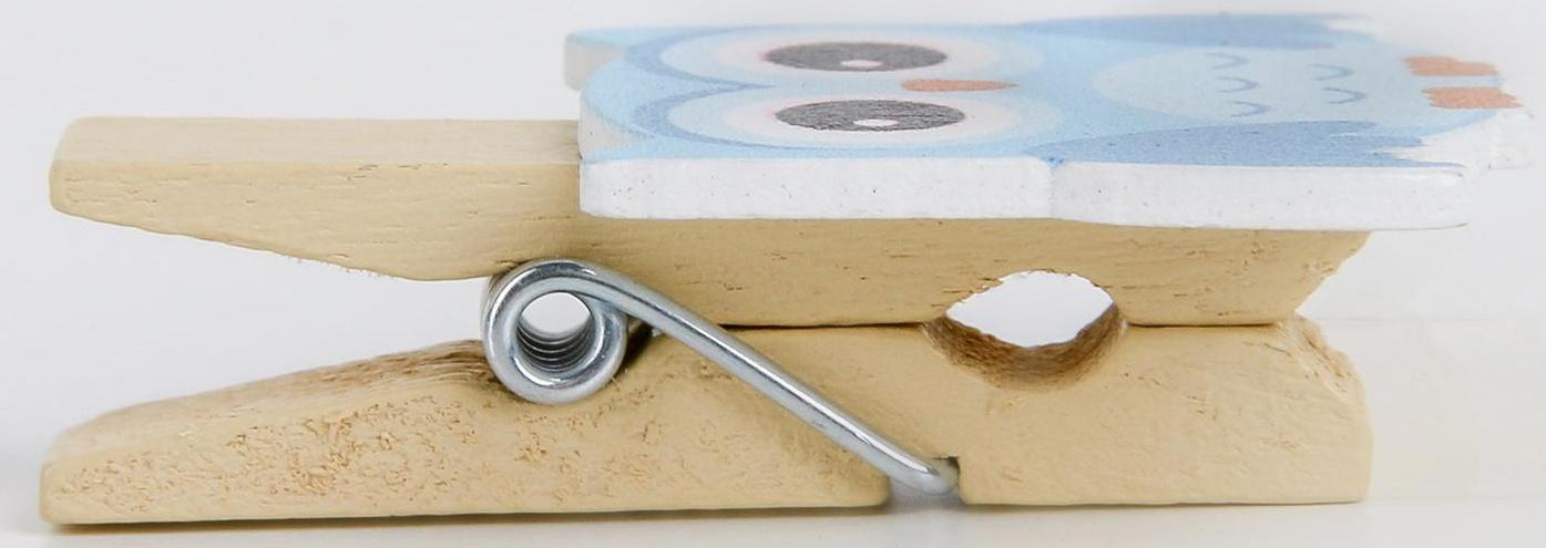 Прищепки «Совушки», 3,6 см, 8 шт