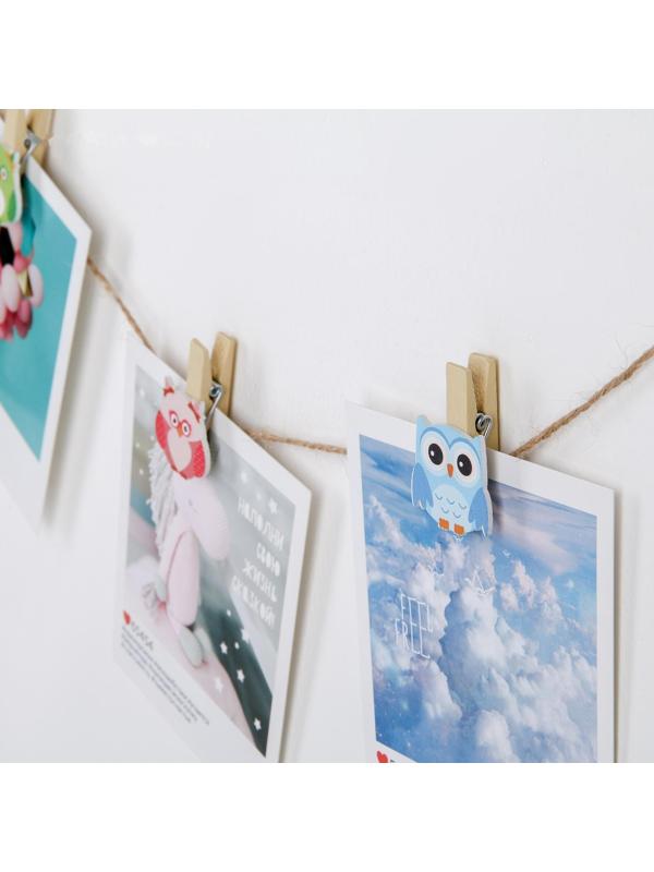 Прищепки «Совушки», 3,6 см, 8 шт