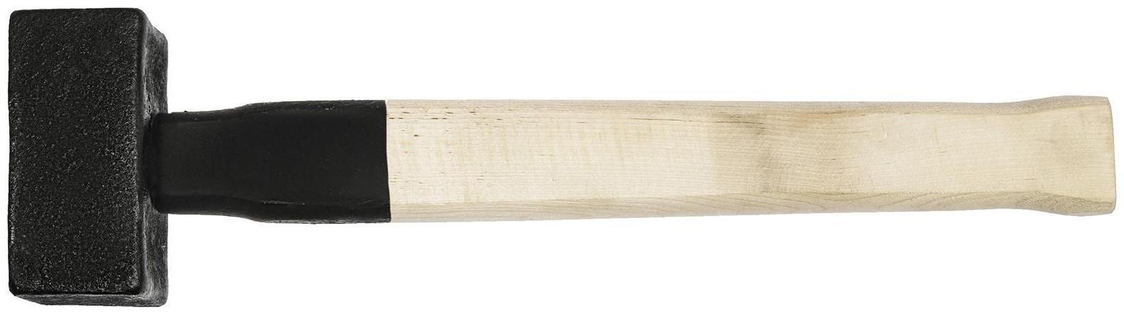 Кувалда литая ЛОМ, 3 кг, деревянная рукоятка