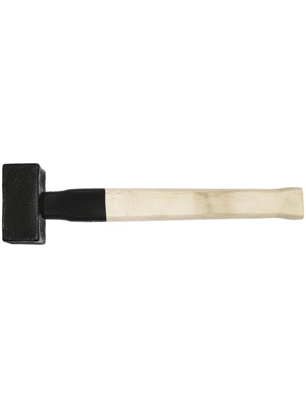 Кувалда литая ЛОМ, 3 кг, деревянная рукоятка