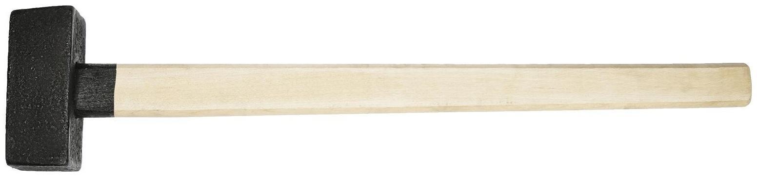 Кувалда литая ЛОМ, 5 кг, деревянная рукоятка