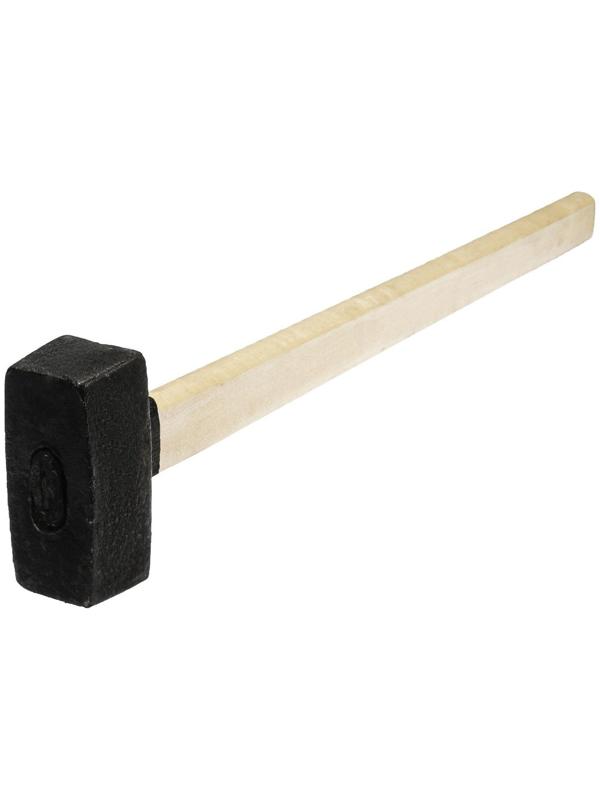 Кувалда литая ЛОМ, 5 кг, деревянная рукоятка