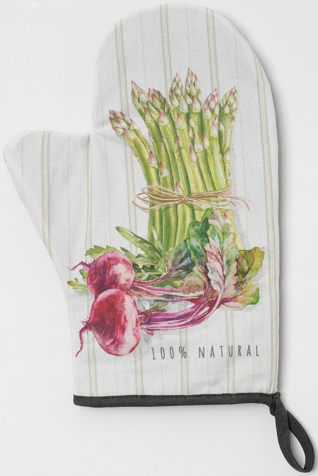 Варежка-прихватка Этель Vegetable 20х28 см, 100% хлопок, саржа, ватин 250 г/м2