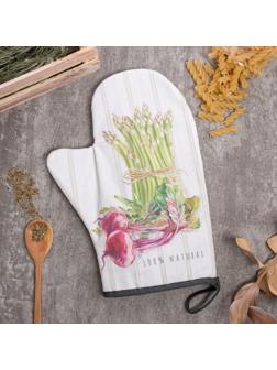 Варежка-прихватка Этель Vegetable 20х28 см, 100% хлопок, саржа, ватин 250 г/м2