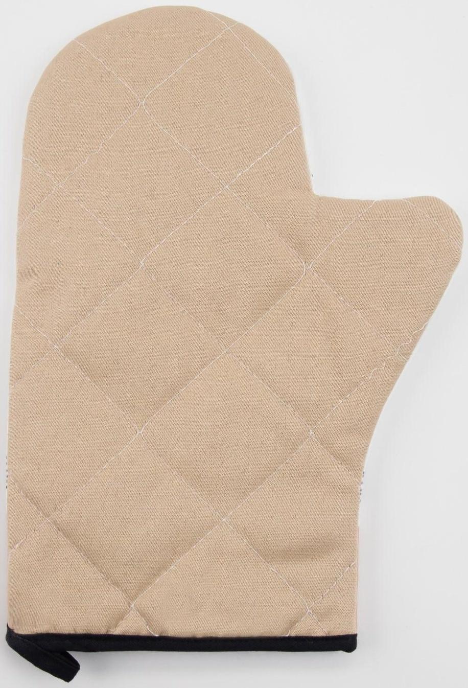 Варежка-прихватка Этель Floral mood 20х28 см, 100% хлопок, саржа, ватин 250 г/м2