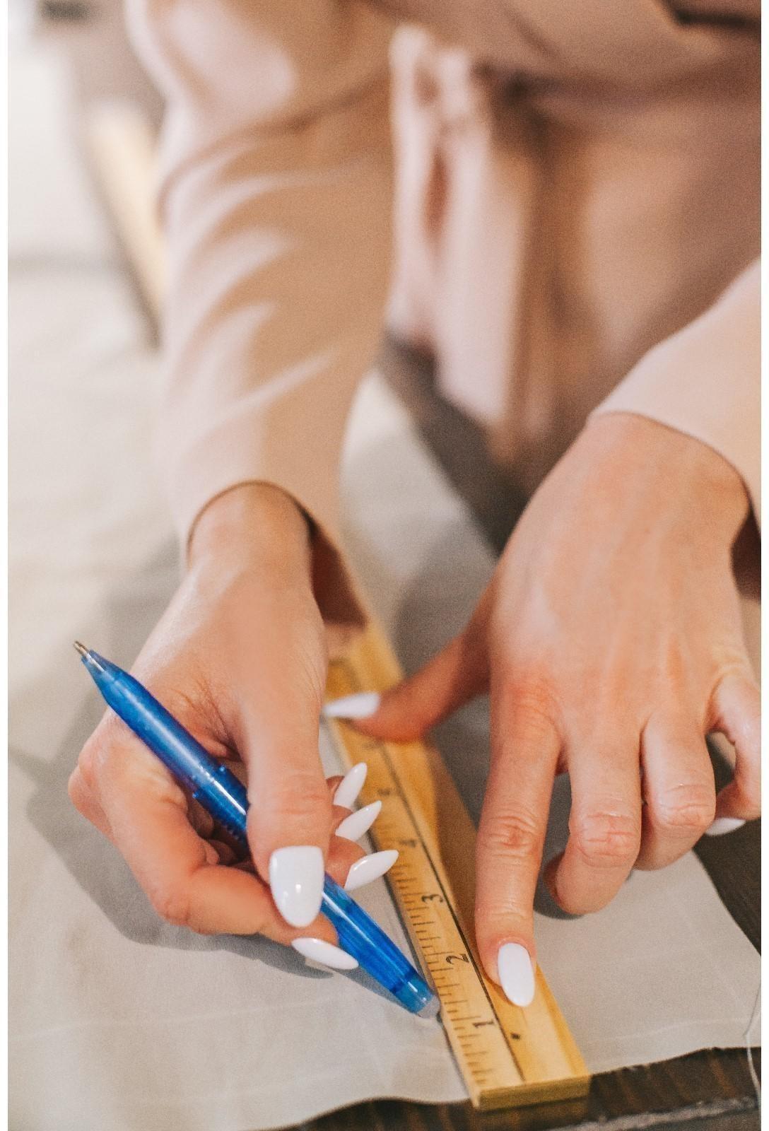 Ручка для ткани термоисчезающая, цвет белый