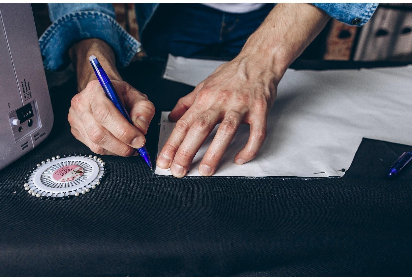 Ручка для ткани термоисчезающая, цвет розовый