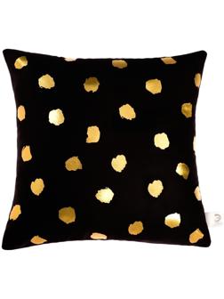 Подушка декоративная Этель «Горошек чёрный», 40х40 см, велюр, 100% п/э