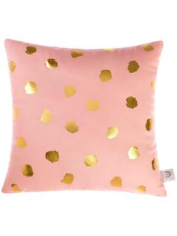 Подушка декоративная Этель «Горошек розовый», 40х40 см, велюр, 100% п/э