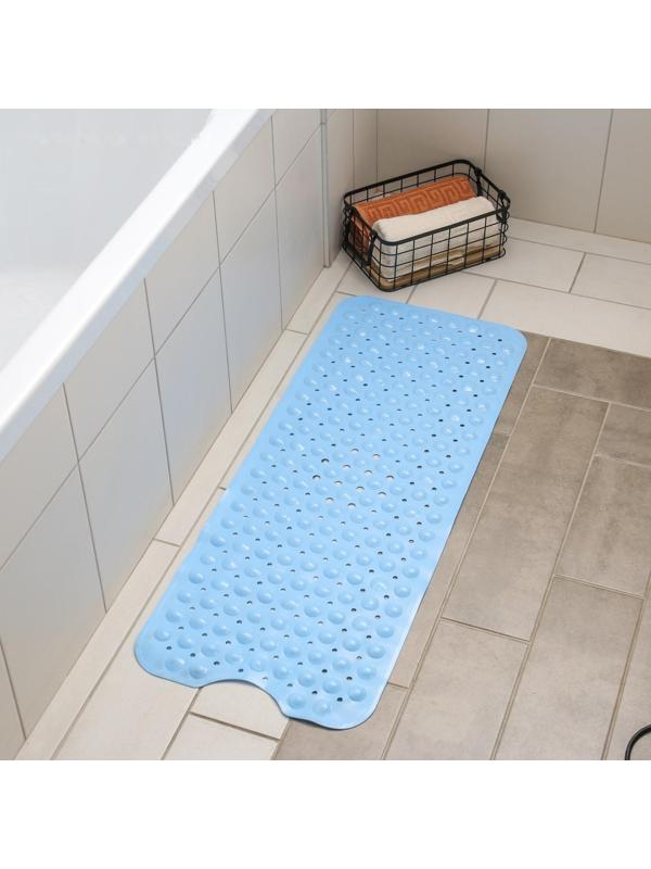 SPA-коврик для ванны на присосках 39×101 см «Пузырьки», цвет МИКС