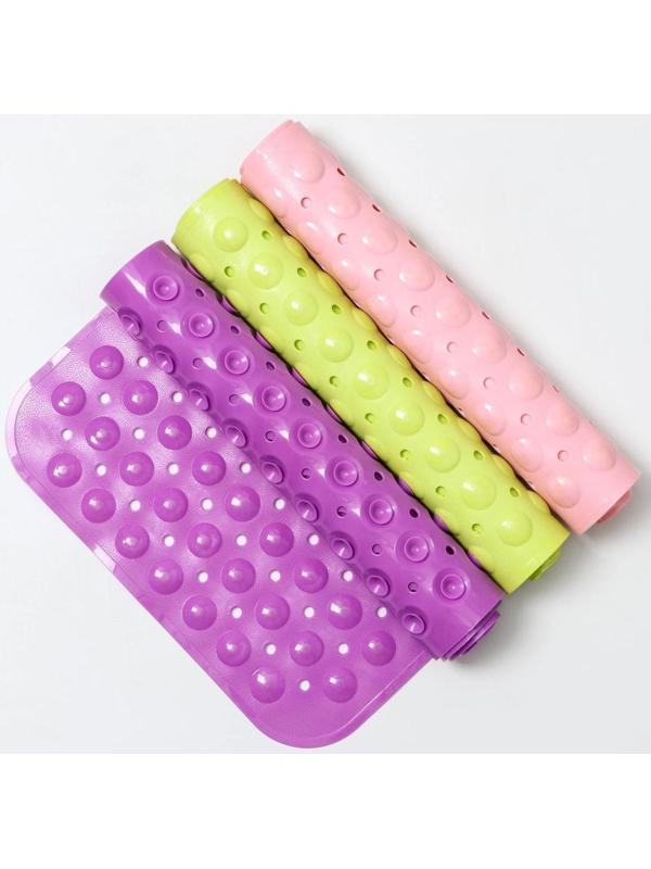 SPA-коврик для ванны на присосках 39×101 см «Пузырьки», цвет МИКС