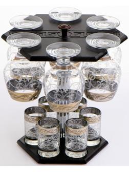 Мини-бар 12 предметов коньяк, Вдохновение, темный  350/50 мл