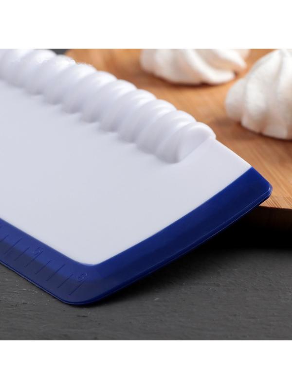 Шпатель кондитерский с размерной линейкой, 17,7×9,5 см, цвет фиолетовый