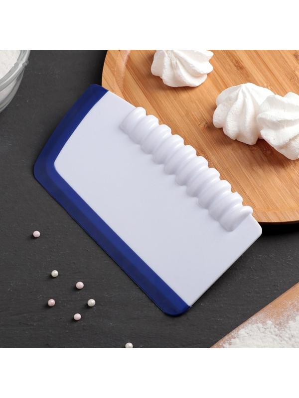 Шпатель кондитерский с размерной линейкой, 17,7×9,5 см, цвет фиолетовый