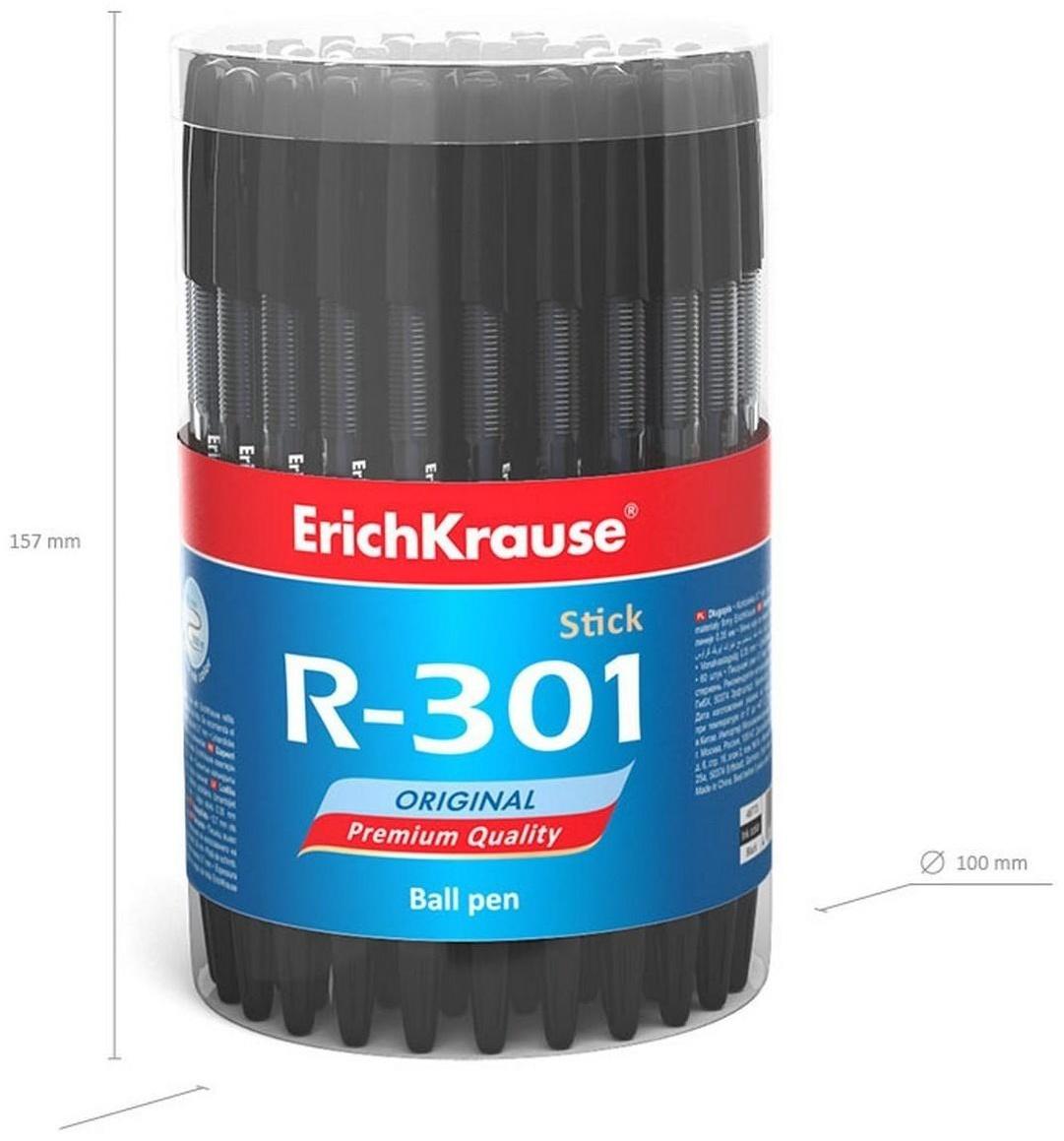 Ручка шариковая Erich Krause R-301 Original Stick, стержень черный 0,7 мм